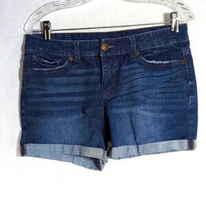 Short Blue Jean Shorts sz 6 with cuff Time and Tru